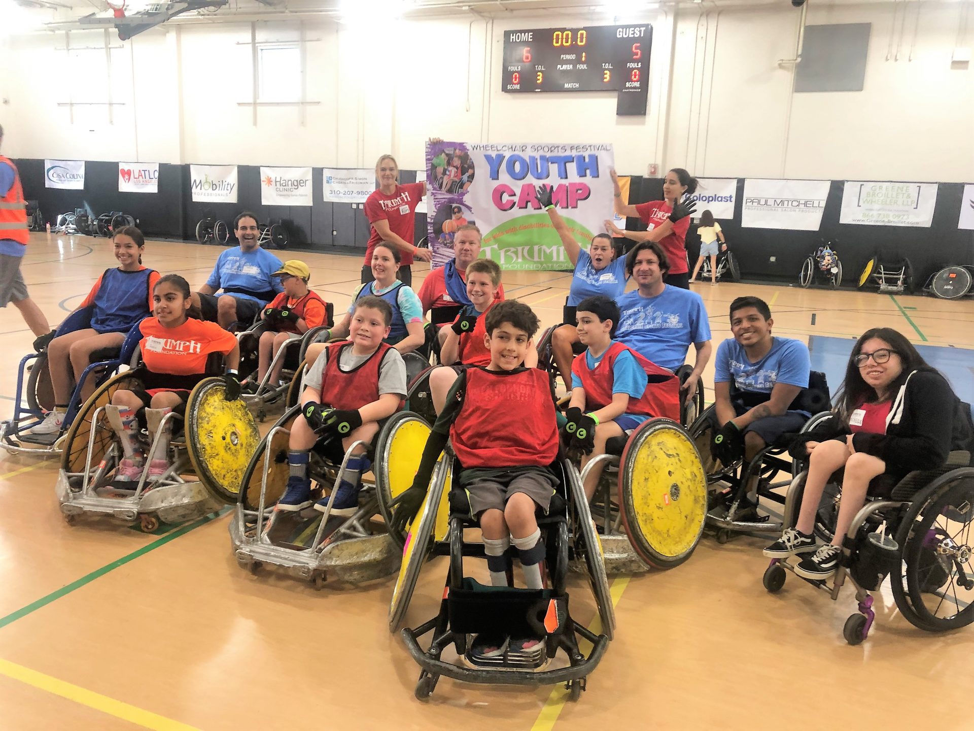 Group picture of Youth Camp playing rugby