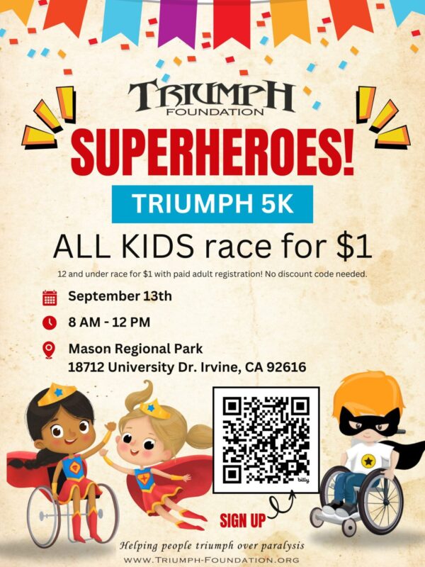 5K Superhero All Kids Promo Flyer 2025